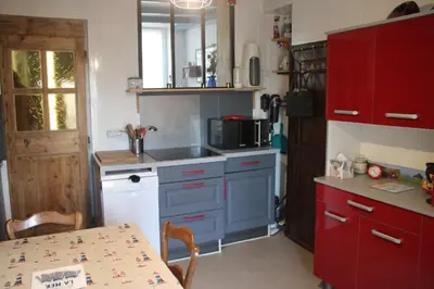 Cuisine ou kitchenette dans l'établissement La Cryste Marine