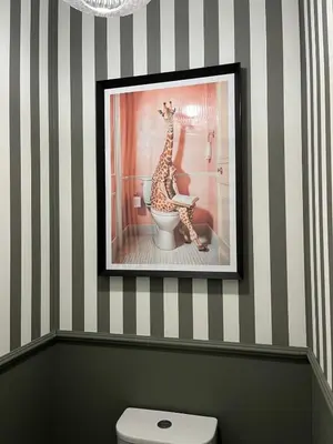 Salle de bains dans l'établissement La Villa Rosé