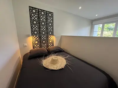 Un ou plusieurs lits dans un hébergement de l'établissement Appartement Caen proche Gare