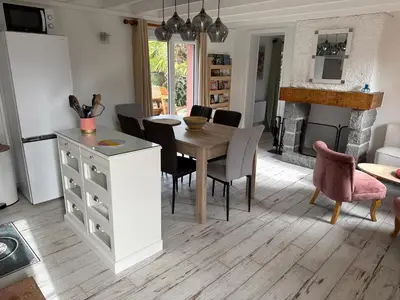 Cuisine ou kitchenette dans l'établissement Les Sternes