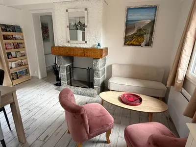 Coin salon dans l'établissement Les Sternes