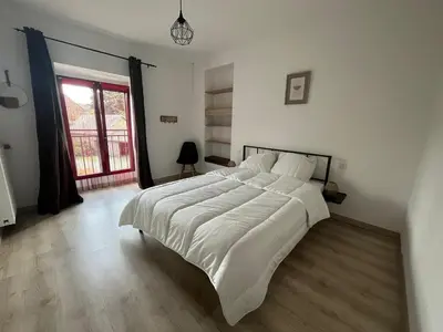 Un ou plusieurs lits dans un hébergement de l'établissement Gîte de Romilly