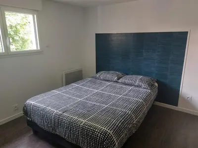 Un ou plusieurs lits dans un hébergement de l'établissement House in Caen