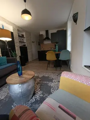 Cuisine ou kitchenette dans l'établissement Port de la Houle à Cancale