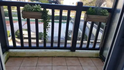 Balcon ou terrasse dans l'établissement T2 belle vue mer proche Thalasso - Piscine et tennis