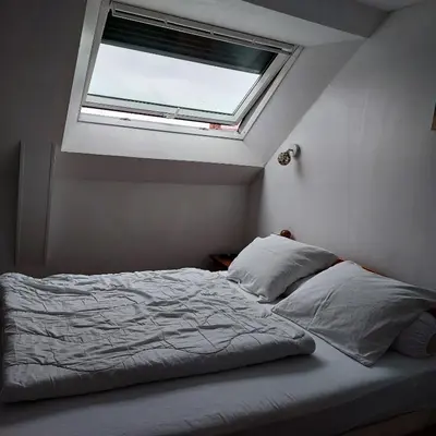 Un ou plusieurs lits dans un hébergement de l'établissement Petite maison de vacances