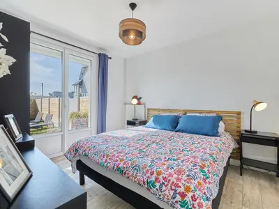 Un ou plusieurs lits dans un hébergement de l'établissement Holiday Home Maison Edgar Luce by Interhome