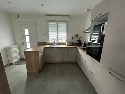 Cuisine ou kitchenette dans l'établissement L'Evasion Donvillaise !