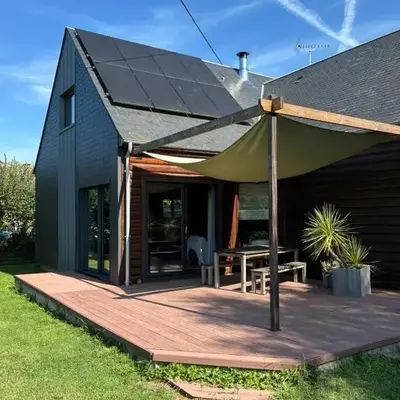 Grande maison en bois eco-responsable proche de la mer