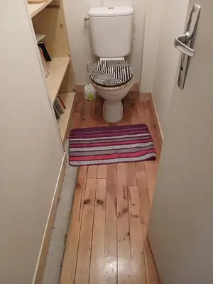 Salle de bains dans l'établissement Chambre étudiant