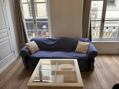 Coin salon dans l'établissement Hyper Centre Caen T3 Spacious Perfect Location