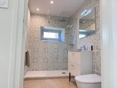 Salle de bains dans l'établissement Le Mesnil - Collection La 21ème Planche