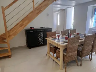 Cuisine ou kitchenette dans l'établissement La Cabane du Pêcheur