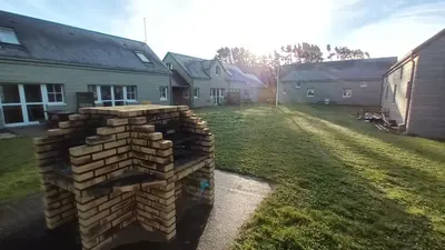 Jardin de l'établissement VVF Camping Les Dunes Créances - Plage du Cotentin