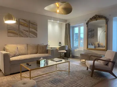 Coin salon dans l'établissement Maison Cornat, Numéro 6, Le Duplex