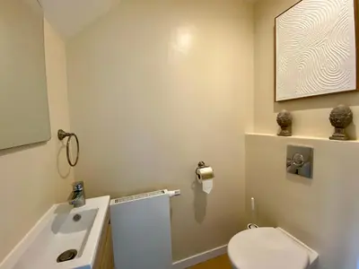 Salle de bains dans l'établissement Maison Cornat, Numéro 6, Le Duplex