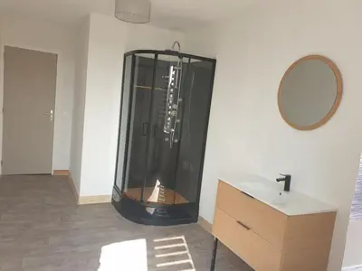 Salle de bains dans l'établissement lefevre cottage, Landing beaches house