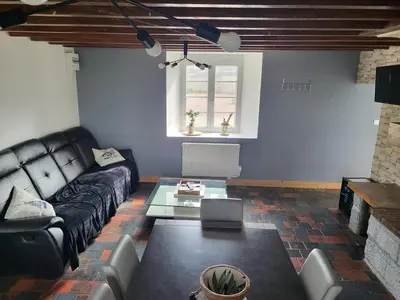 Coin salon dans l'établissement lefevre cottage, Landing beaches house