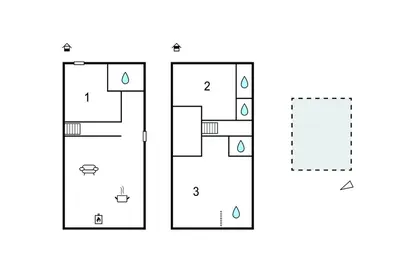 Plan de l'établissement Charmante Maison Au Calme
