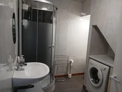 Salle de bains dans l'établissement Les 4 Portes