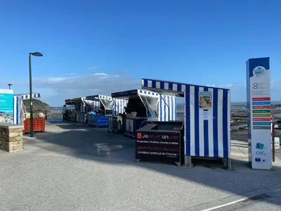 Plan de l'établissement Cancale, vue mer, accès direct sur la baie du Mont-Saint-Michel