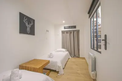 Un ou plusieurs lits dans un hébergement de l'établissement Duplex centre historique de Bayeux