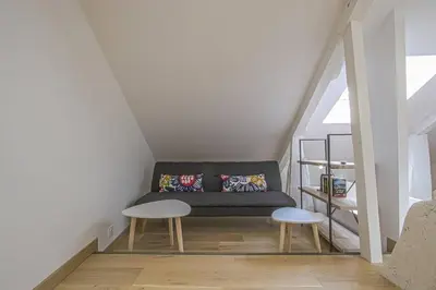 Un ou plusieurs lits dans un hébergement de l'établissement Duplex centre historique de Bayeux