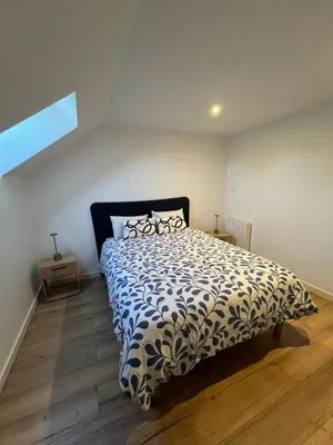 Un ou plusieurs lits dans un hébergement de l'établissement House near Mont Saint Michel