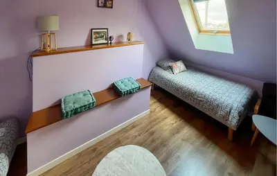 Un ou plusieurs lits dans un hébergement de l'établissement Maison Campagne Normandie