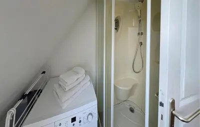 Salle de bains dans l'établissement Maison Campagne Normandie