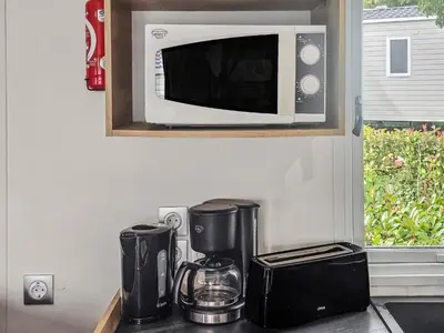 Cuisine ou kitchenette dans l'établissement Green harmony