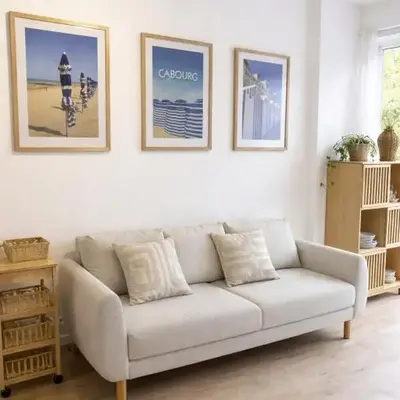 Appartement deux pièces élégant avec Vue sur Parc - Plage & Centre-Ville à Pied
