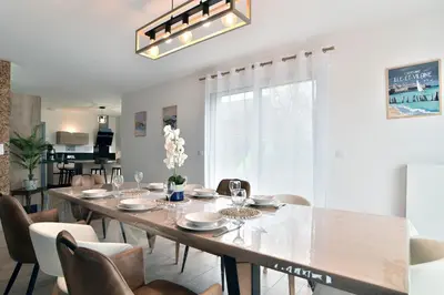 Coin salon dans l'établissement Ker Ostrea - Moins dun km de la plage