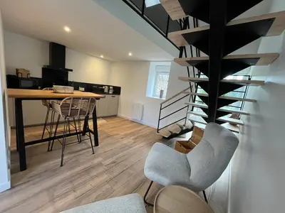 Cuisine ou kitchenette dans l'établissement La petite maison