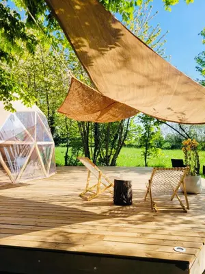 Jardin de l'établissement La bulle d'Ostara