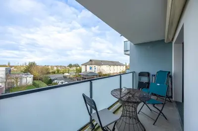 Balcon ou terrasse dans l'établissement Appartement Tulipe - Welkeys
