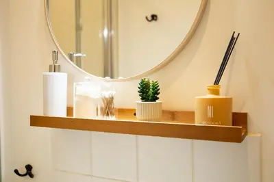 Salle de bains dans l'établissement Charmant Studio avec parking Résidence Zénith