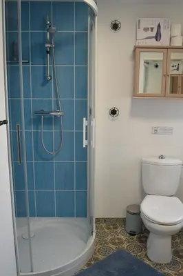 Salle de bains dans l'établissement La Blanche des Marais, maison de ville
