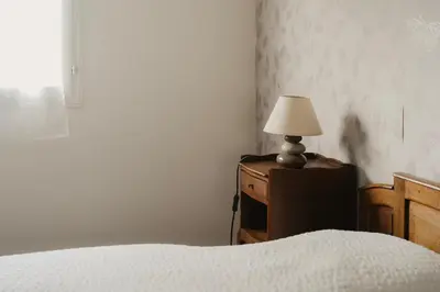 Un ou plusieurs lits dans un hébergement de l'établissement Gîte Les Fresnes