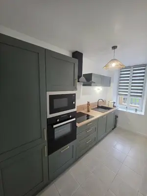 Cuisine ou kitchenette dans l'établissement Maison Marceau