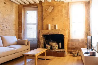 Coin salon dans l'établissement Appartement au coeur du Vaugueux