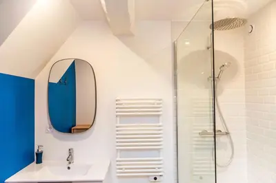 Salle de bains dans l'établissement Appartement au coeur du Vaugueux