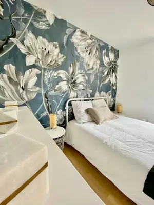 Un ou plusieurs lits dans un hébergement de l'établissement Appartement confortable en plein centre historique