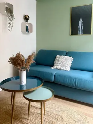 Coin salon dans l'établissement Studio stationnement gratuit - accès indépendant