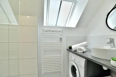 Salle de bains dans l'établissement La Petite Jeanne