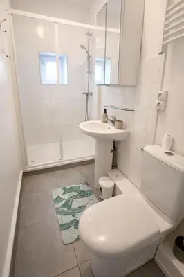 Salle de bains dans l'établissement Le Nid De Demolombe