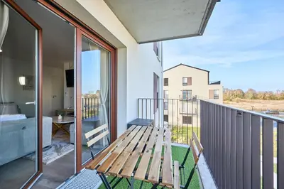 Balcon ou terrasse dans l'établissement La Perle de Nacre - 5min de la Plage