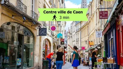 Clients de l'établissement L'Ecrin du Château Séjour à 2, études, professionnels à CAEN Studio calme face au Château linge et wifi inclus