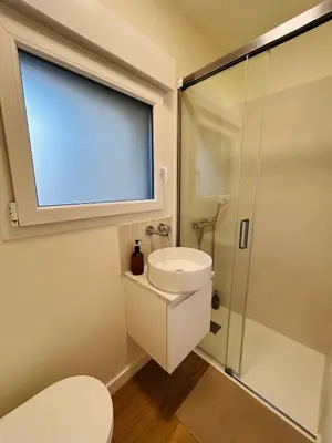 Salle de bains dans l'établissement L échappée