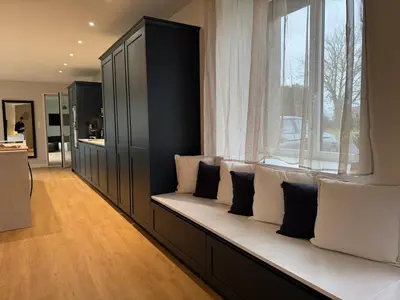 Coin salon dans l'établissement Villa Saint michel 220m2